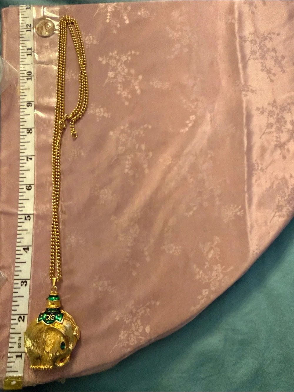 Gold-Tone solid perfume Vintage Locket Pendant with Chain by Moon Drops